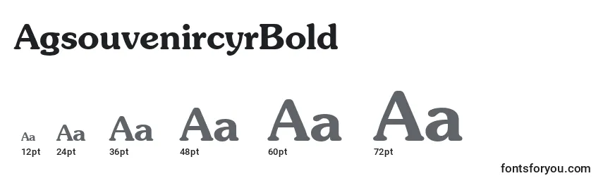AgsouvenircyrBold Font Sizes