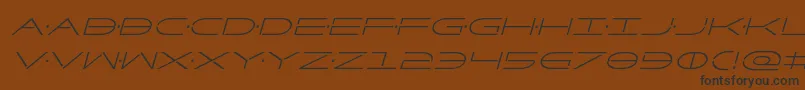 Factorcondital Font – Black Fonts on Brown Background