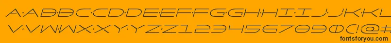 Factorcondital Font – Black Fonts on Orange Background