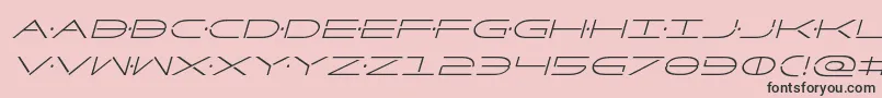 Factorcondital Font – Black Fonts on Pink Background