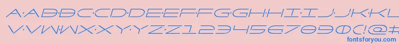 Factorcondital Font – Blue Fonts on Pink Background