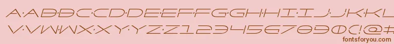 Factorcondital Font – Brown Fonts on Pink Background