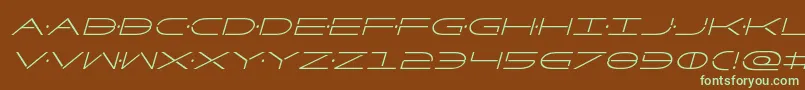 Factorcondital Font – Green Fonts on Brown Background