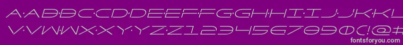 Factorcondital Font – Green Fonts on Purple Background