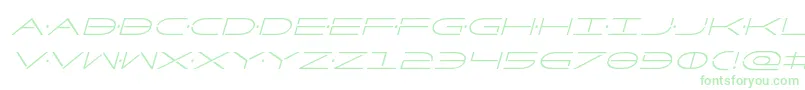 Factorcondital Font – Green Fonts on White Background