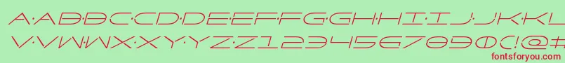 Factorcondital Font – Red Fonts on Green Background