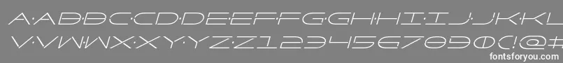 Factorcondital Font – White Fonts on Gray Background