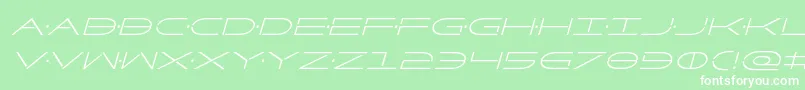 Factorcondital Font – White Fonts on Green Background