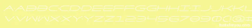 Factorcondital Font – White Fonts on Yellow Background