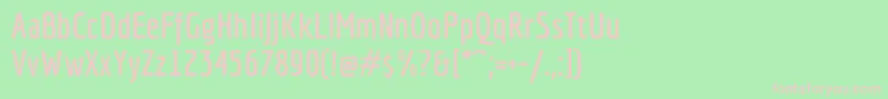 EconomicaBold Font – Pink Fonts on Green Background