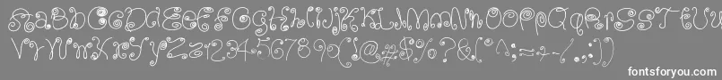 fuente SquigglyLittleWiggly – Fuentes Blancas Sobre Fondo Gris