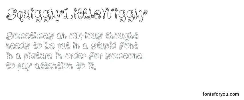 Review of the SquigglyLittleWiggly Font
