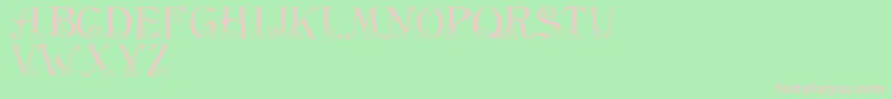 LmsStalkingKitten Font – Pink Fonts on Green Background