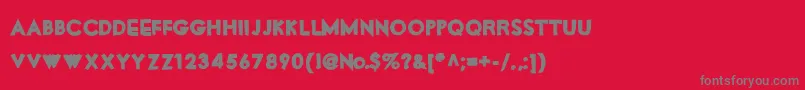 MotorOil Font – Gray Fonts on Red Background