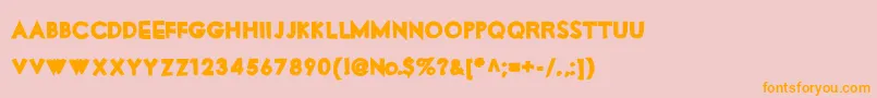 MotorOil Font – Orange Fonts on Pink Background