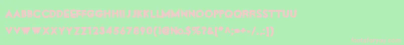 MotorOil Font – Pink Fonts on Green Background