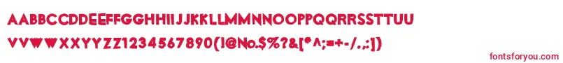 MotorOil Font – Red Fonts on White Background