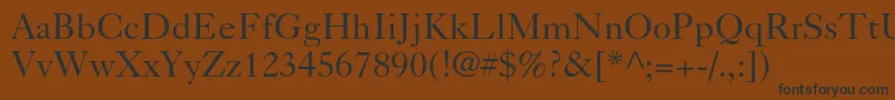 Шрифт Caslon540ltstdRoman – чёрные шрифты на коричневом фоне