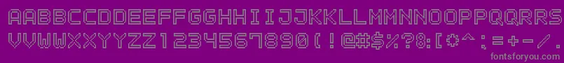 Más sobre la fuente OutlinePixel7 fuente OutlinePixel7 – Fuentes Grises Sobre Fondo Morado
