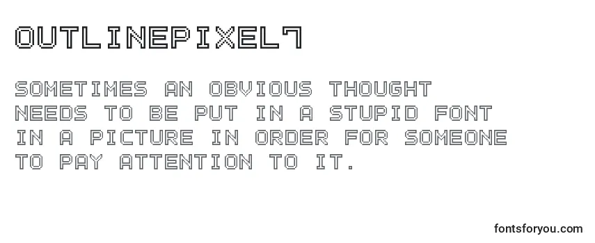 Шрифт OutlinePixel7