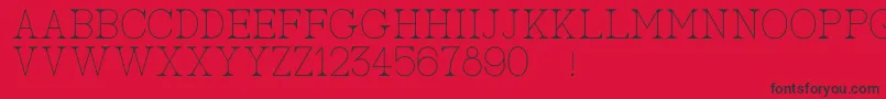 AcBigserifOne Font – Black Fonts on Red Background