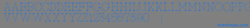 AcBigserifOne Font – Blue Fonts on Gray Background