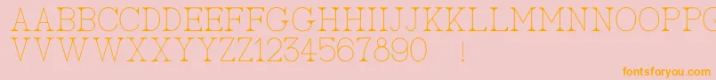 fuente AcBigserifOne – Fuentes Naranjas Sobre Fondo Rosa