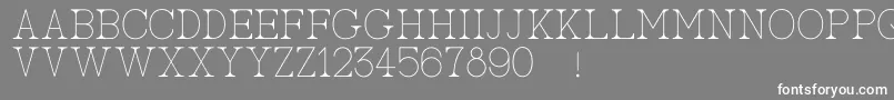 AcBigserifOne Font – White Fonts on Gray Background
