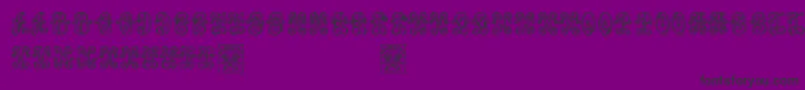 AristogramosChernow Font – Black Fonts on Purple Background