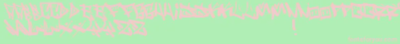 NeoBopollux Font – Pink Fonts on Green Background