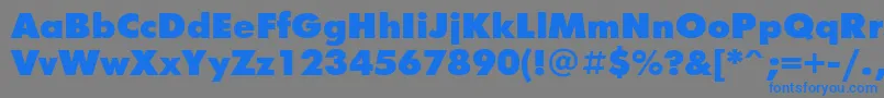 FuturisxgttNormal Font – Blue Fonts on Gray Background