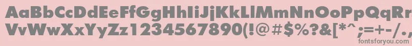 FuturisxgttNormal Font – Gray Fonts on Pink Background