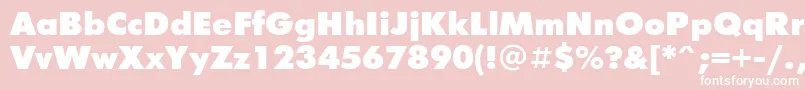 FuturisxgttNormal Font – White Fonts on Pink Background