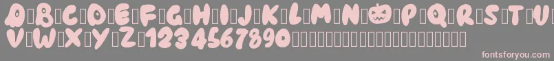 Pwhaunted Font – Pink Fonts on Gray Background