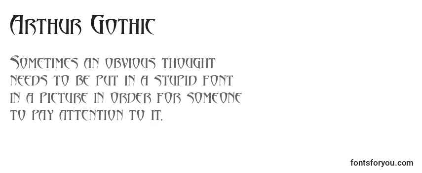 Arthur Gothic-fontti