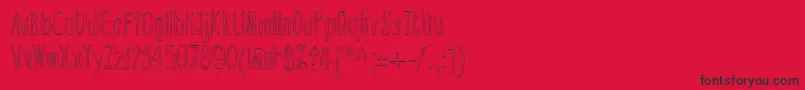 フォントBsdCranberryBog – 赤い背景に黒い文字