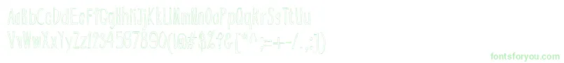 BsdCranberryBog Font – Green Fonts on White Background