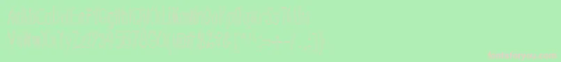BsdCranberryBog-Schriftart – Rosa Schriften auf grünem Hintergrund