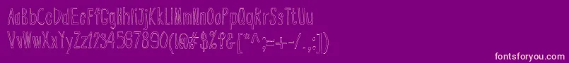 BsdCranberryBog Font – Pink Fonts on Purple Background