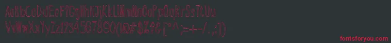BsdCranberryBog Font – Red Fonts on Black Background