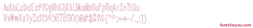 BsdCranberryBog Font – Red Fonts on White Background
