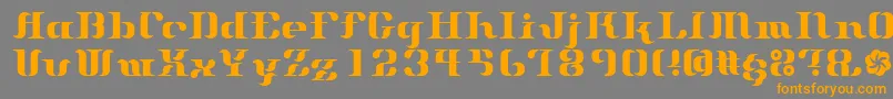 SakuraRegulare Font – Orange Fonts on Gray Background