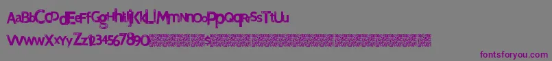Finalrelief Font – Purple Fonts on Gray Background