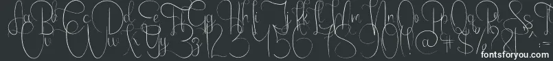 Шрифт EmanuelaLight – белые шрифты