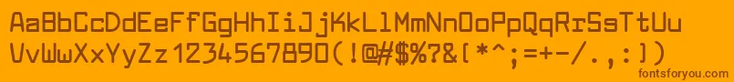 LarabiefontBold Font – Brown Fonts on Orange Background