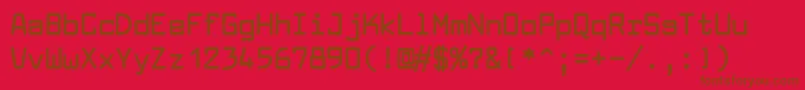 LarabiefontBold Font – Brown Fonts on Red Background