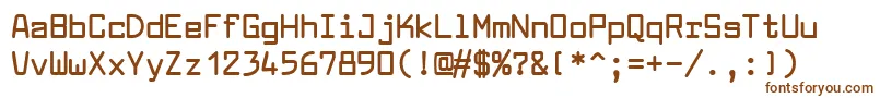 LarabiefontBold Font – Brown Fonts on White Background