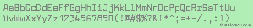 LarabiefontBold Font – Gray Fonts on Green Background