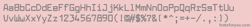 LarabiefontBold Font – Gray Fonts on Pink Background