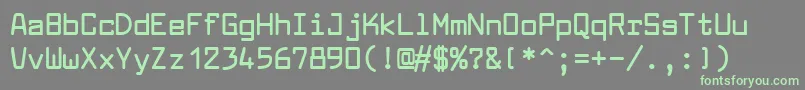 LarabiefontBold Font – Green Fonts on Gray Background